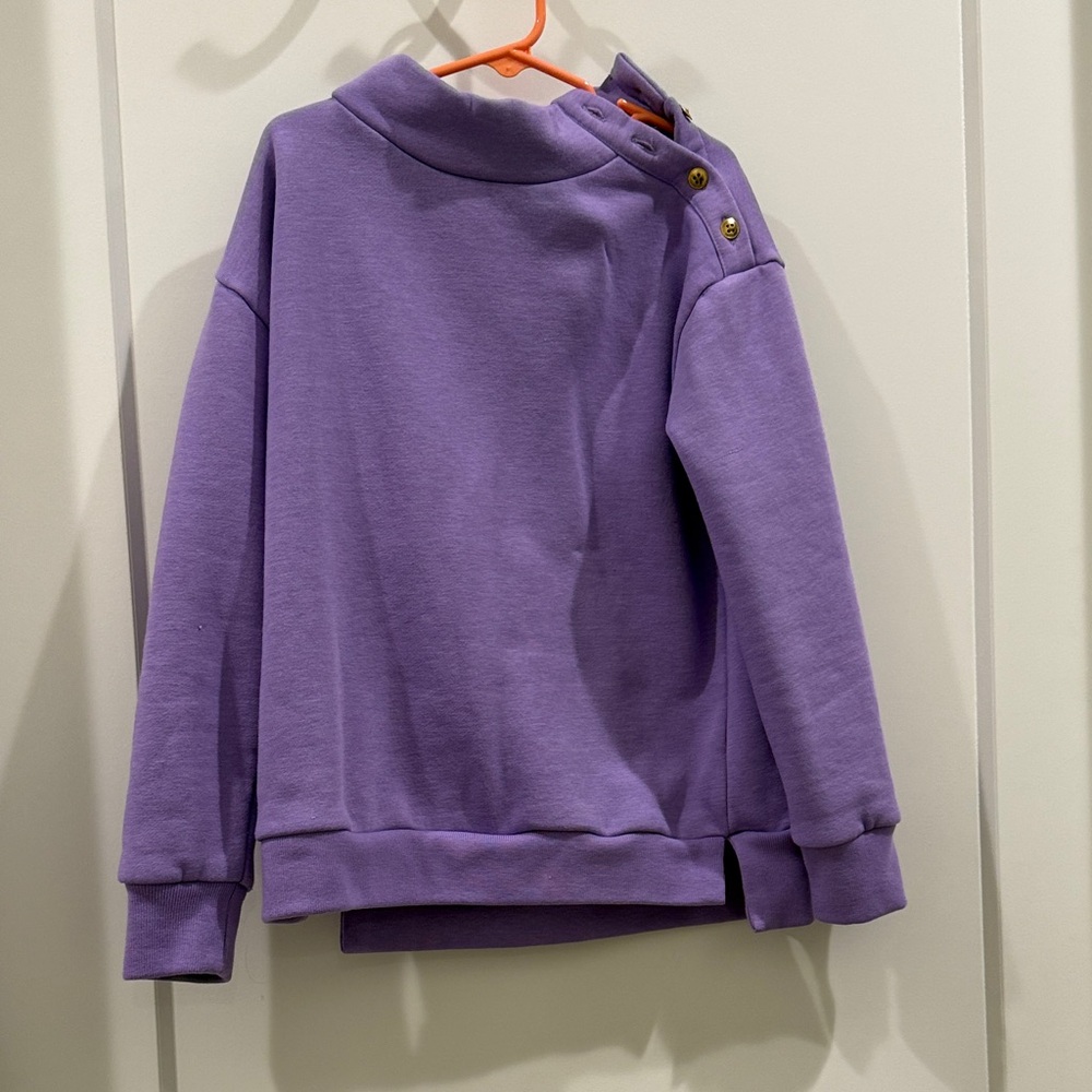 Crewcuts Lavender Cowl Neck Sweater